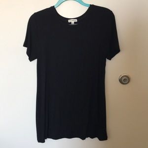 Black T-shirt dress